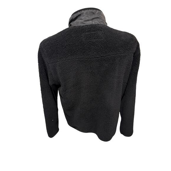 Hawke & Co Burkman Bros Sherpa Fleece Jacket Black Zip Pockets Men’s M - Picture 4 of 6